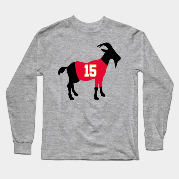 Mahomes GOAT Long Sleeve T-Shirt by slawisa